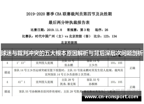 球迷与裁判冲突的五大根本原因解析与背后深层次问题剖析